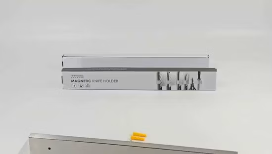 Rangement cuisine magnétique noyer bois bloc blocs ensemble acier inoxydable ensembles couteaux tiroir organisateur bande support porte-couteau